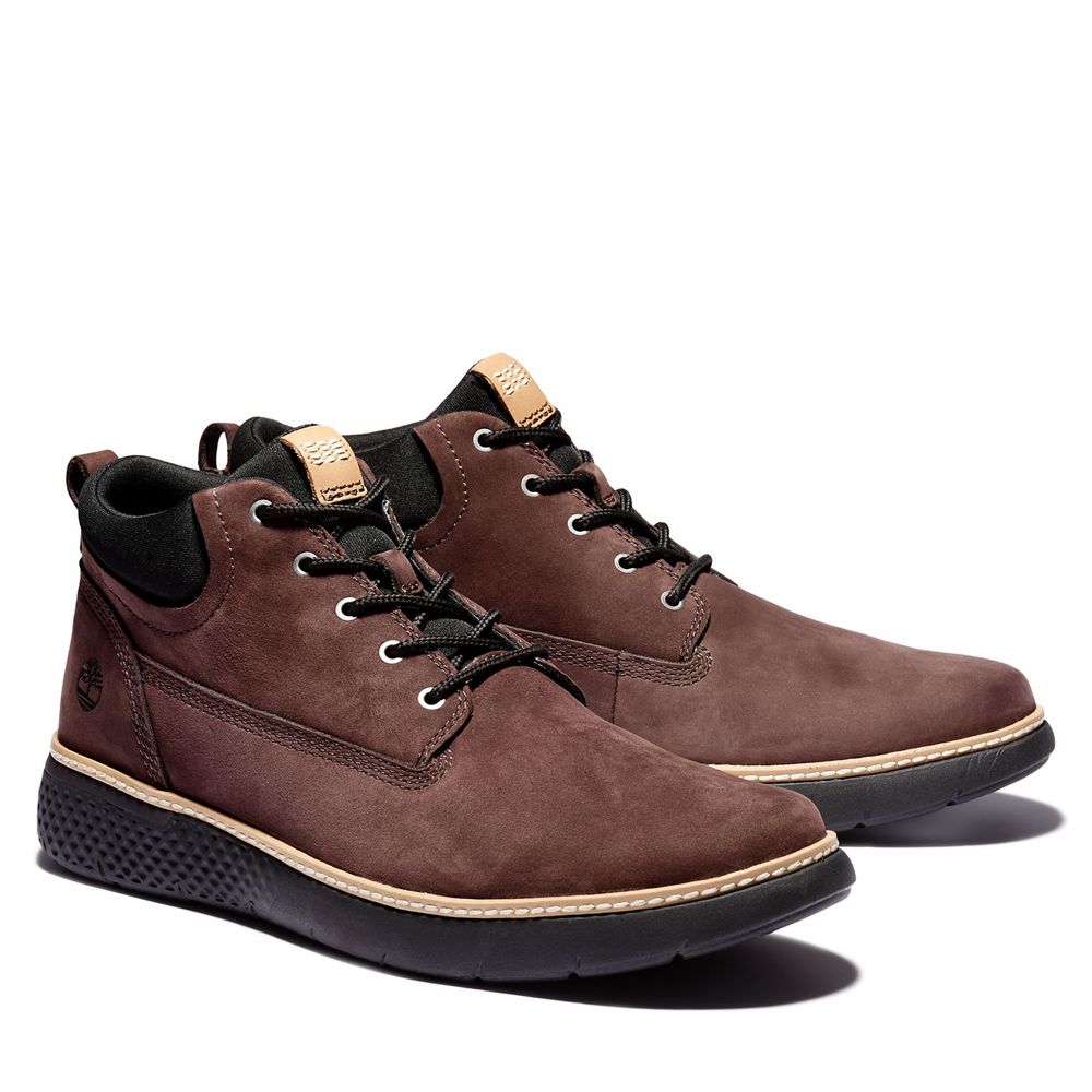 Bocanci Chukka Timberland Barbati Maro Inchis - Cross Mark Better Piele - Romania - WCMPQN518